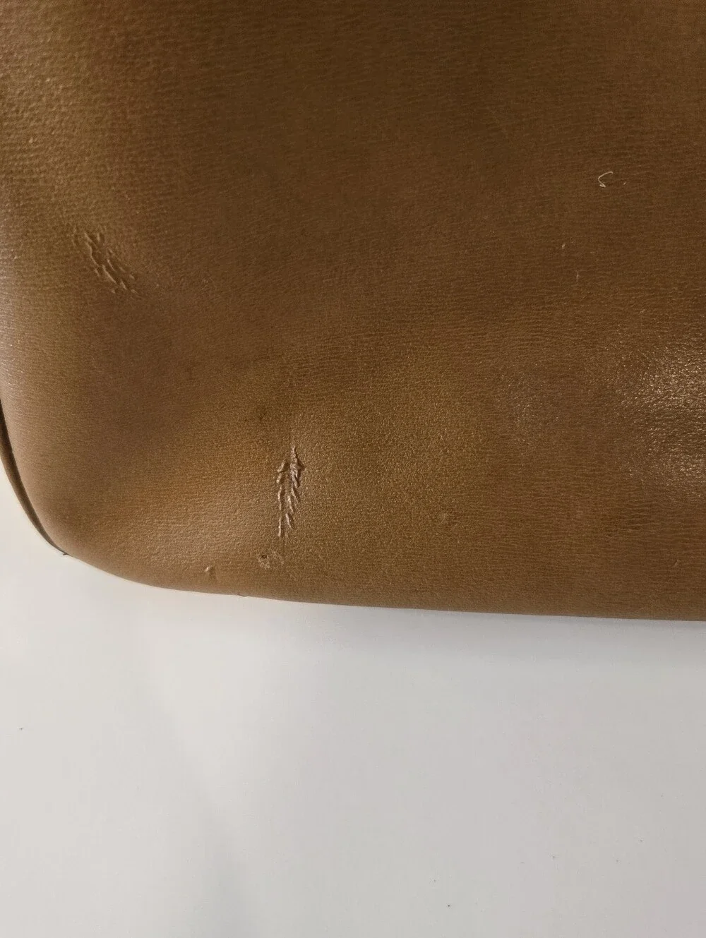 Longchamp Brown Leather Handbag Tote Purse Shoulder Bag Gold hardware - Picture 8 of 9